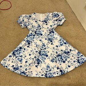 Miami by Francesca’s Blue Floral Kids Dress